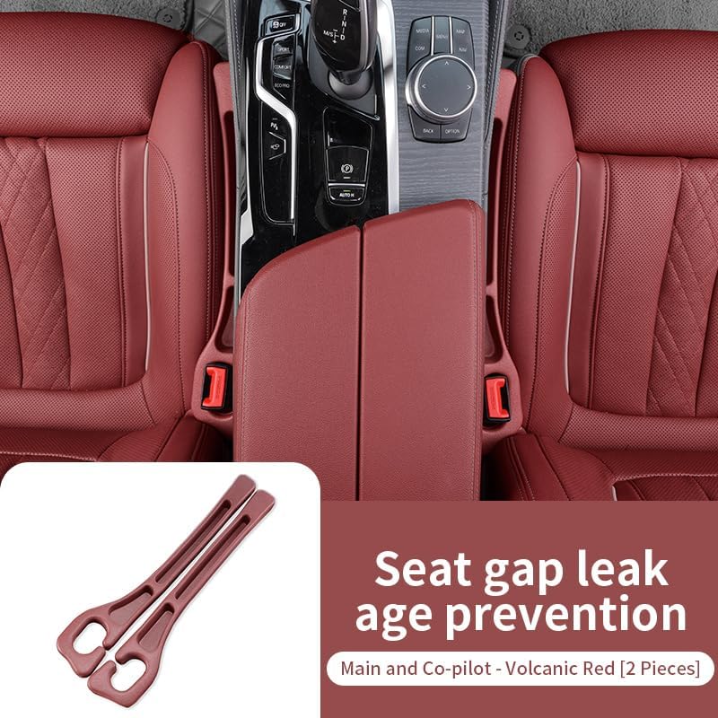 Mtverver 2PCS Car Seat Gap Filler Organizer with Phone Holder,[Upgrade Version] Car Seat Gap Organizer for Prevent Falling,Essential Car Accessories Car Side Seat Gap Filler (Claret) - Image 3